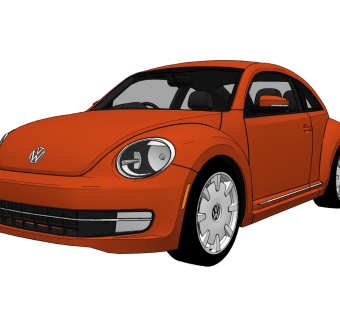 超精细汽车模型 大众 甲壳虫 Volkswagen Beetle